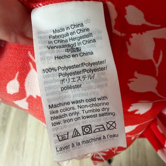 J. Crew Red and White Floral Mini Dress - Picture 5 of 5